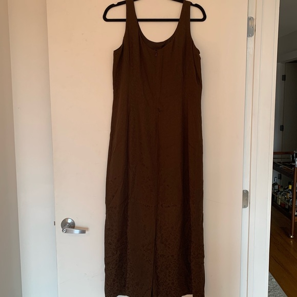 Vintage I.N.C. Silk Maxi Dress, Size 12 - Picture 3 of 6